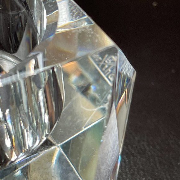 2 x Rosenthal Germany Crystal Votive Candle Holder Carlyle Clear Faceted - Picture 10 of 10